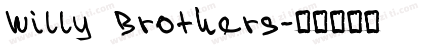 Willy Brothers字体转换